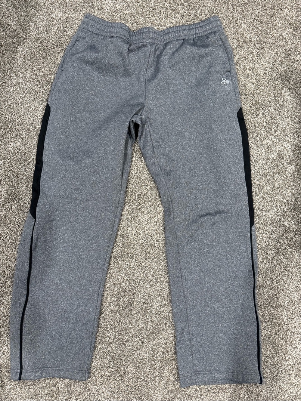tek gear Gray Fleece-Lined Joggers with Black Waistband